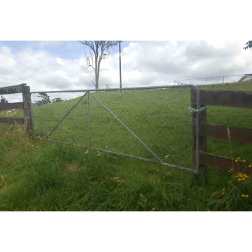 Portão de fazenda de aço galvanizado a quente com 1 metro de altura 8FT / 10FT / 12FT largo econômico